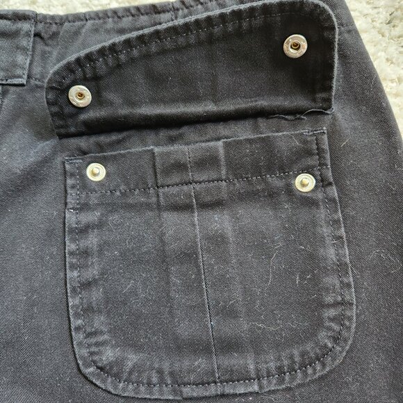 Vintage Calvin Klein Jeans Black Denim 90s Shorts Size 8 - Picture 8 of 16